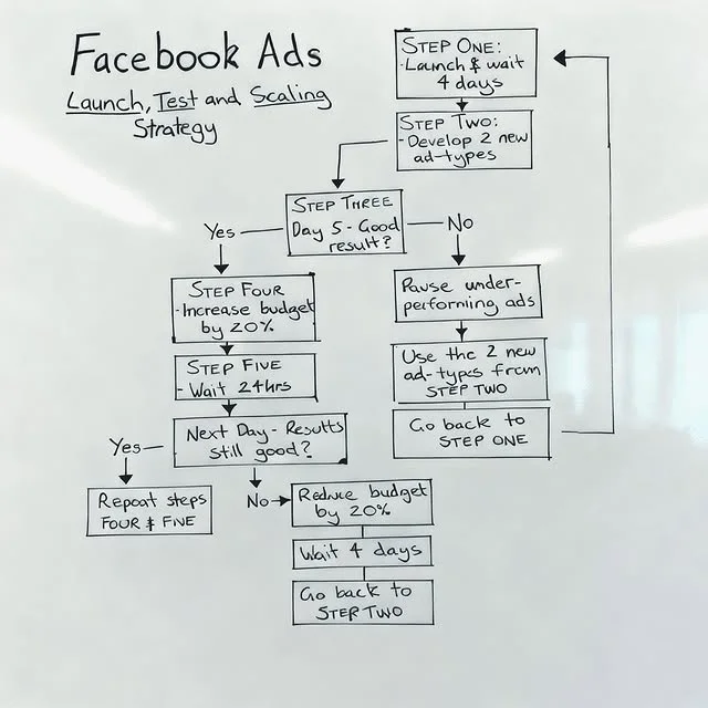 Anúncio da affluent_media no formato Antes e Depois e Diagrama