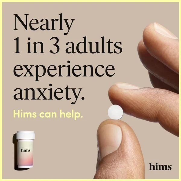 Anúncio da Hims no formato Text Heavy Ad e Metáfora Visual