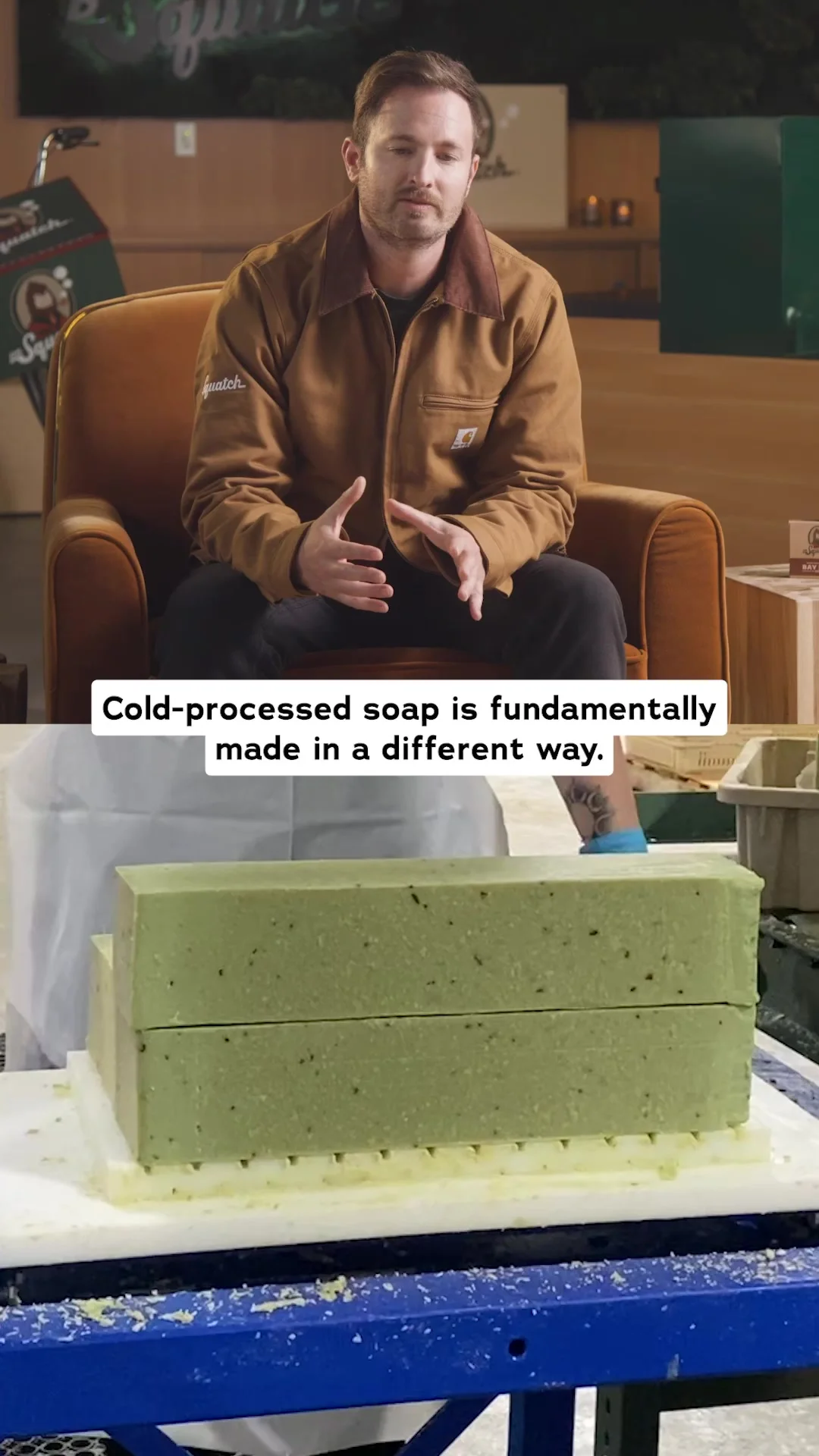 Anúncio em vídeo da Dr. Squatch no formato B-Roll e Demonstração de Produto