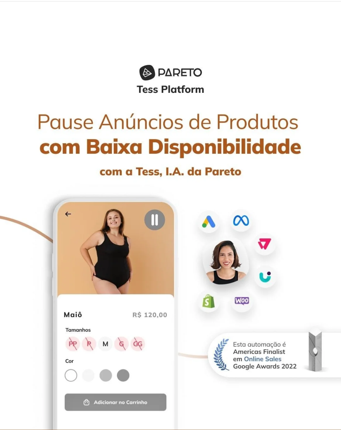 Anúncio da Pareto no formato Anúncio Estático e Prova Social