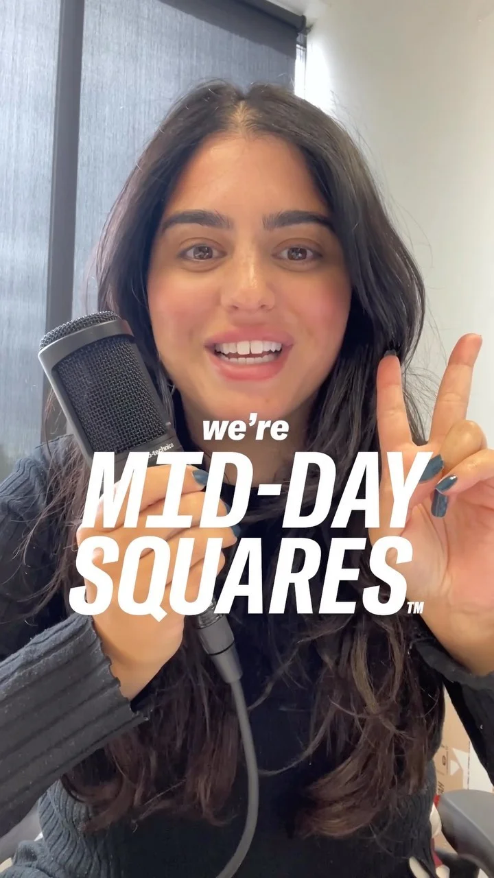 Anúncio em vídeo da Mid-Day Squares no formato Relatable Text-on-Screen