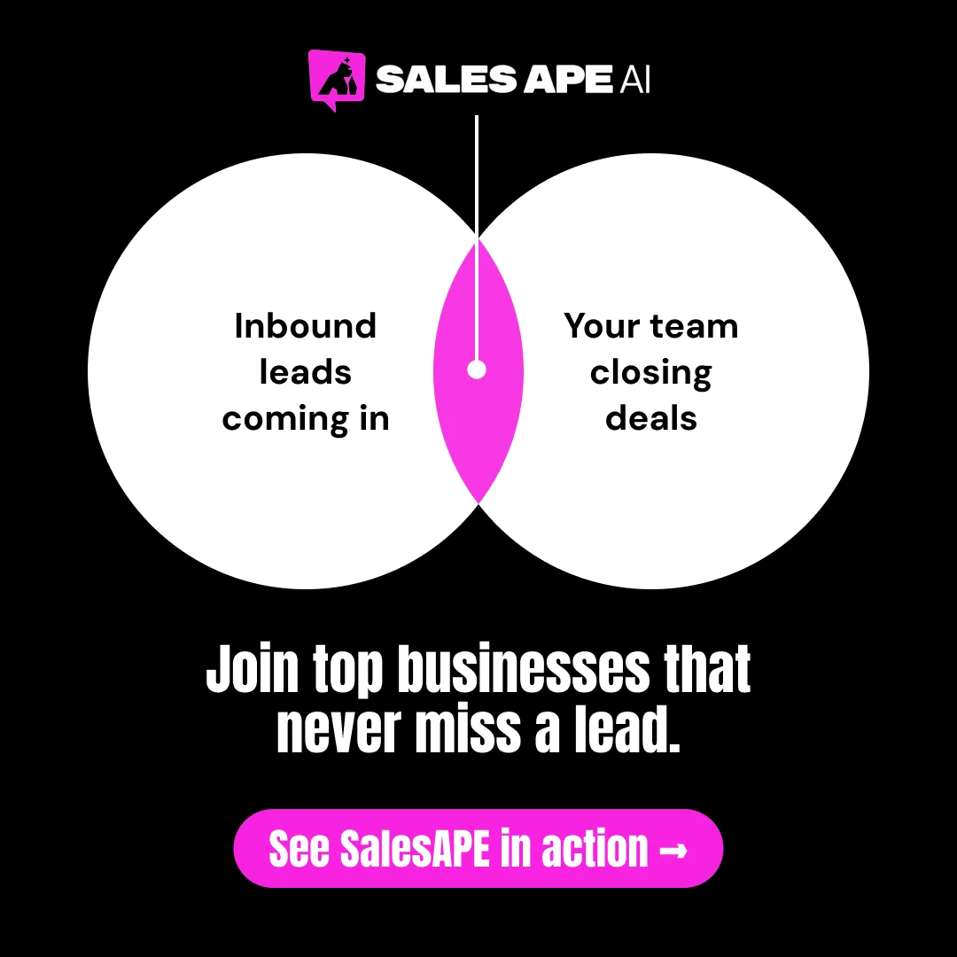 Anúncio da SalesAPE AI no formato Metáfora Visual
