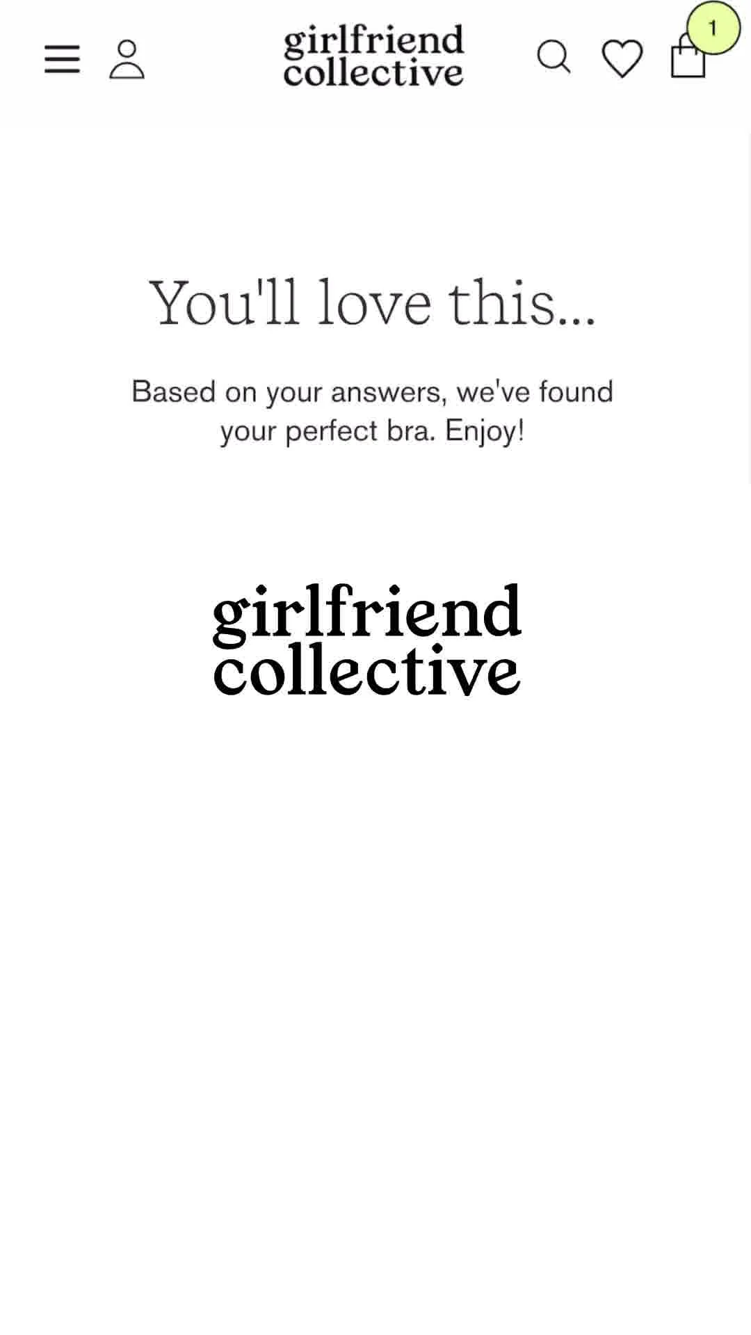 Anúncio em vídeo da girlfriend collective no formato Quiz