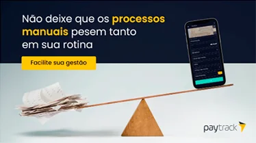 Anúncio da Paytrack no formato Anúncio Estático e Problema vs Solução