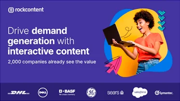 Anúncio da Rock Content no formato Anúncio Estático e Benefícios