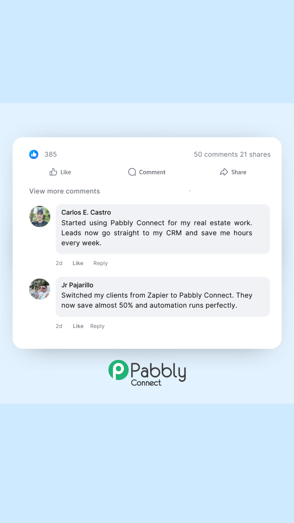 Anúncio da Pabbly Connect no formato Anúncio Estático e Benefícios