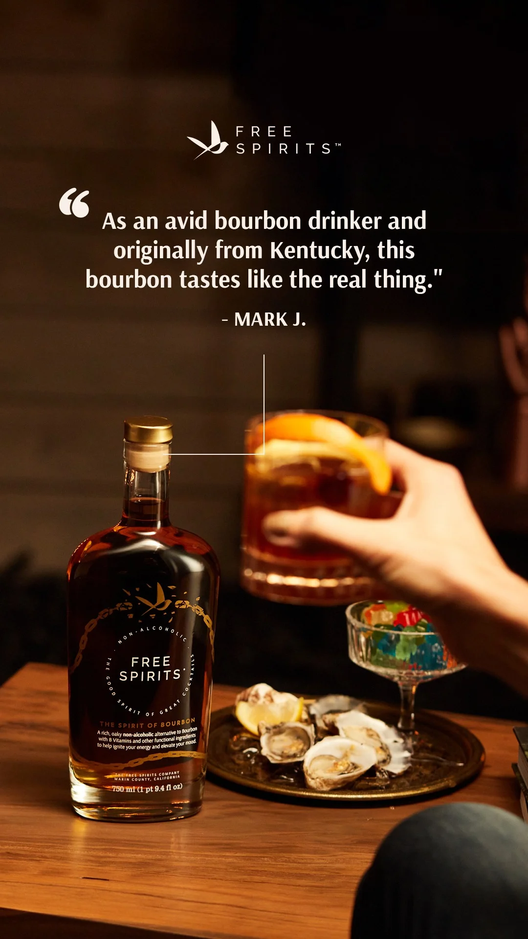 Anúncio da FREE SPIRITS™ no formato Anúncio Estático e Depoimentos e Reviews