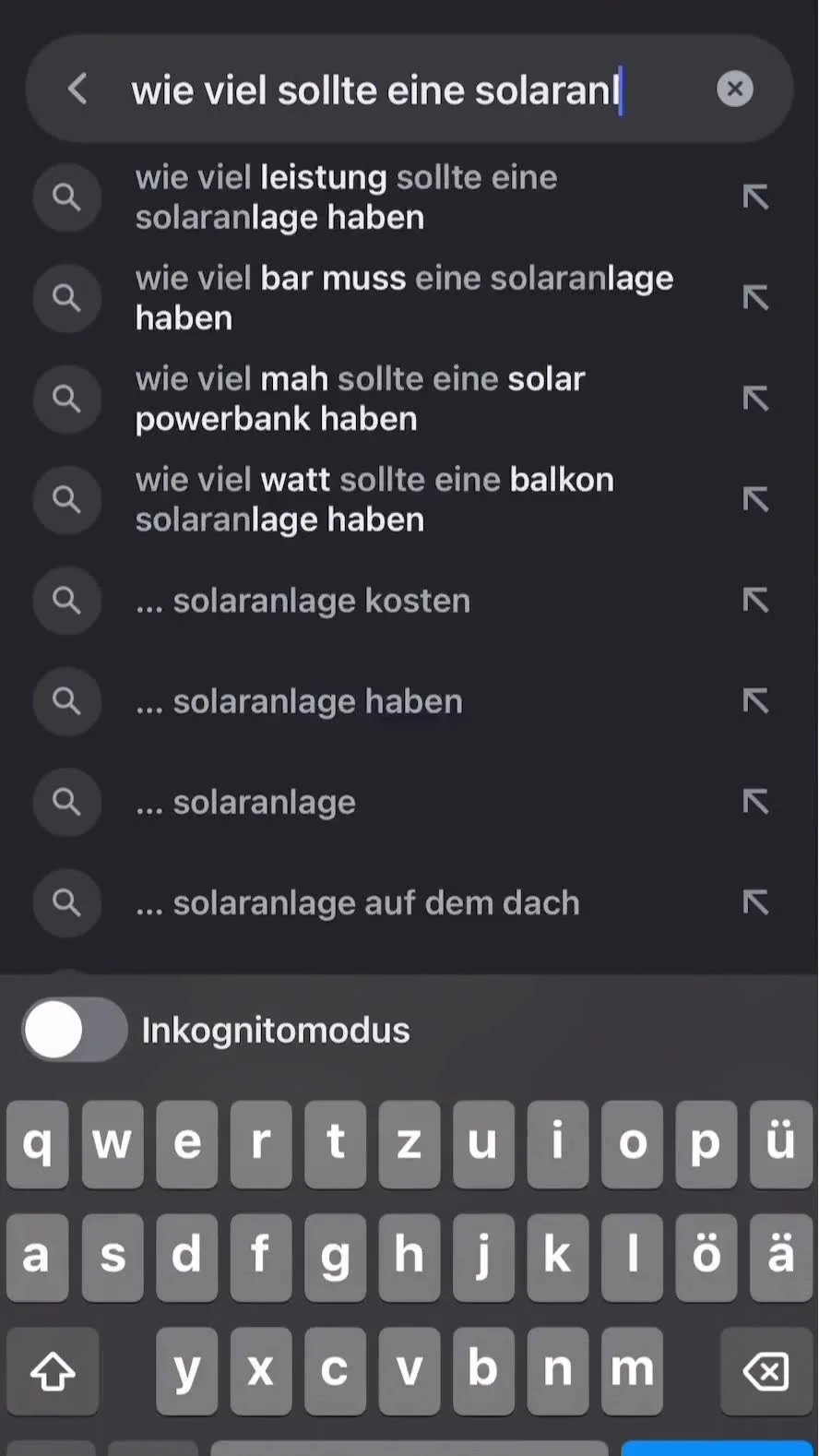 Anúncio em vídeo da Hausfrage no formato Busca no Google e Talking Head