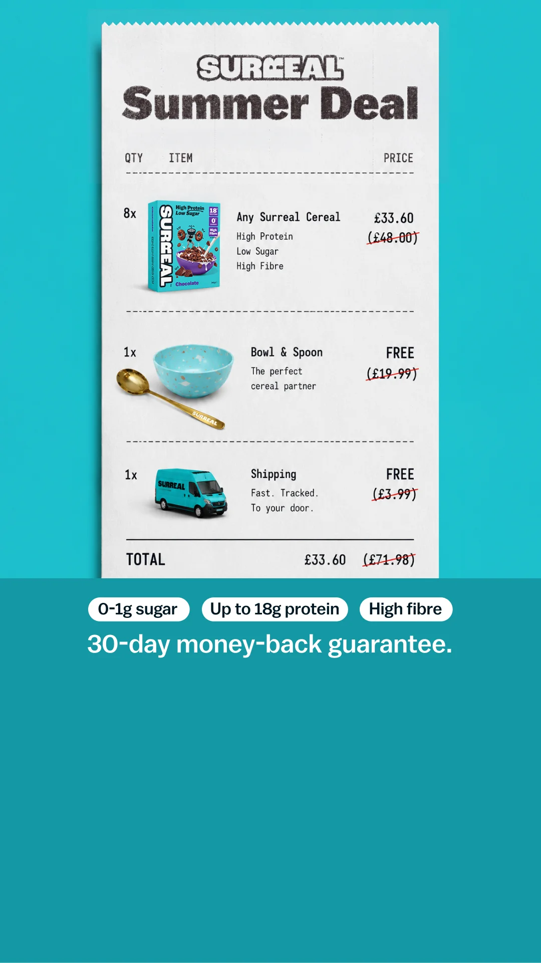 Anúncio da Surreal no formato Benefícios e Oferta Direta