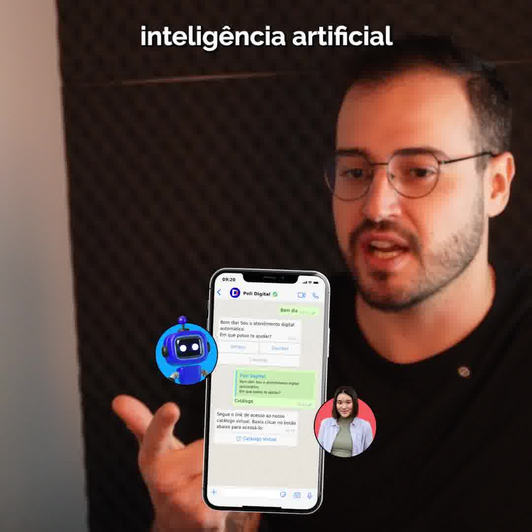 Anúncio em vídeo da Poli Digital no formato Demonstração de Interface e Skit