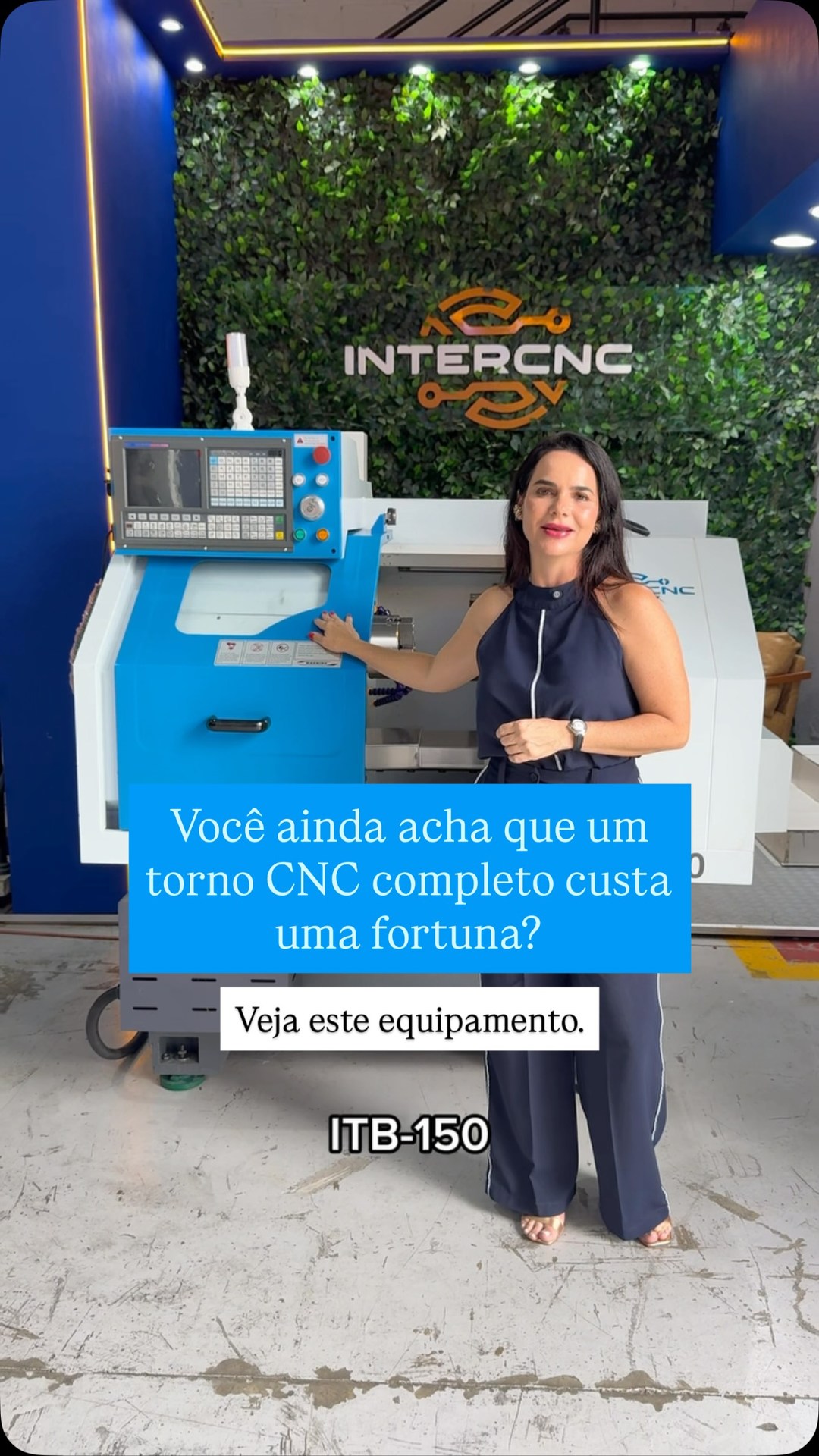 Anúncio em vídeo da Intercnc no formato Destaque de Produto e Demonstração de Produto