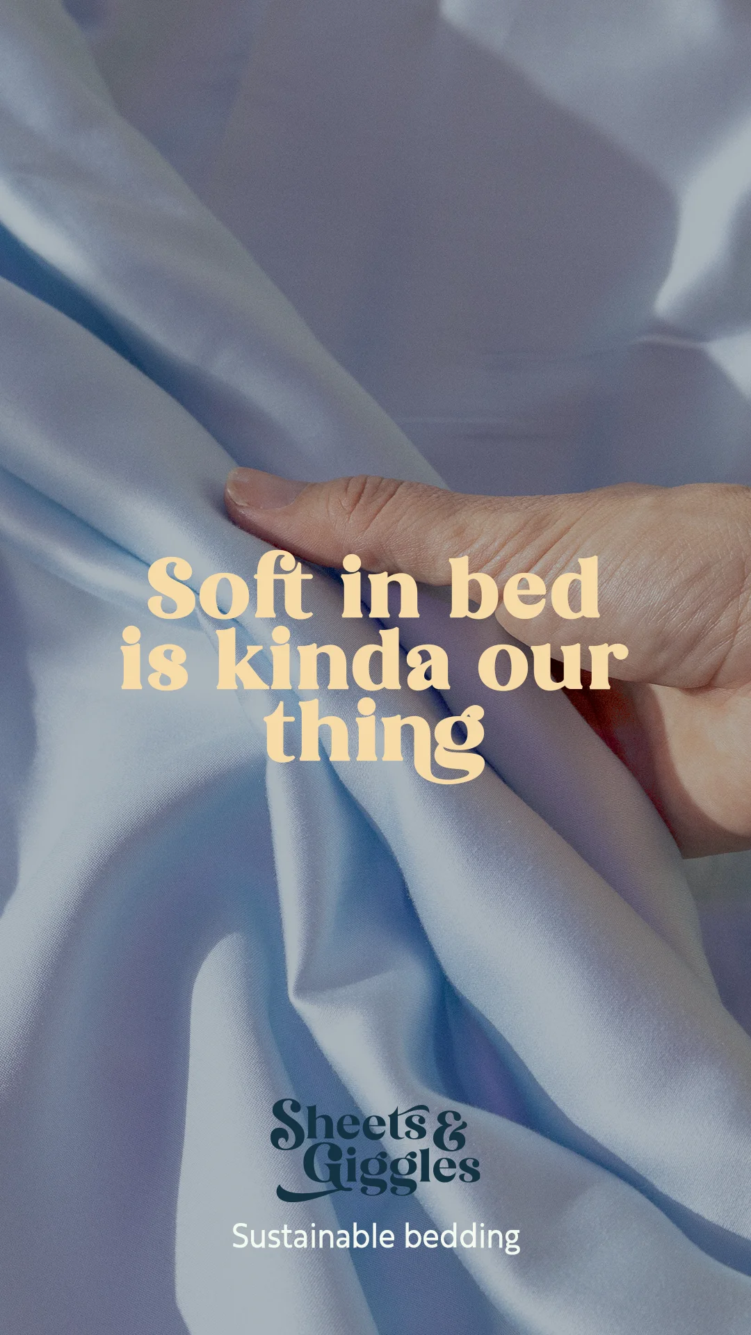Anúncio da Sheets & Giggles no formato Demonstração de Produto e Text Heavy Ad