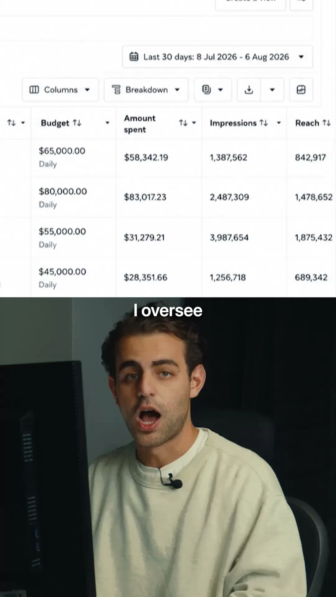 Anúncio em vídeo da Perplexity no formato Demonstração de Produto e Demonstração de Interface