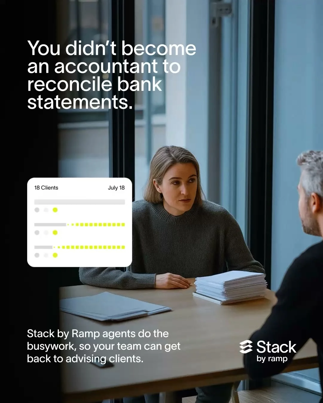 Anúncio em vídeo da Stack by Ramp no formato Anúncio Estático e Declaração Ousada