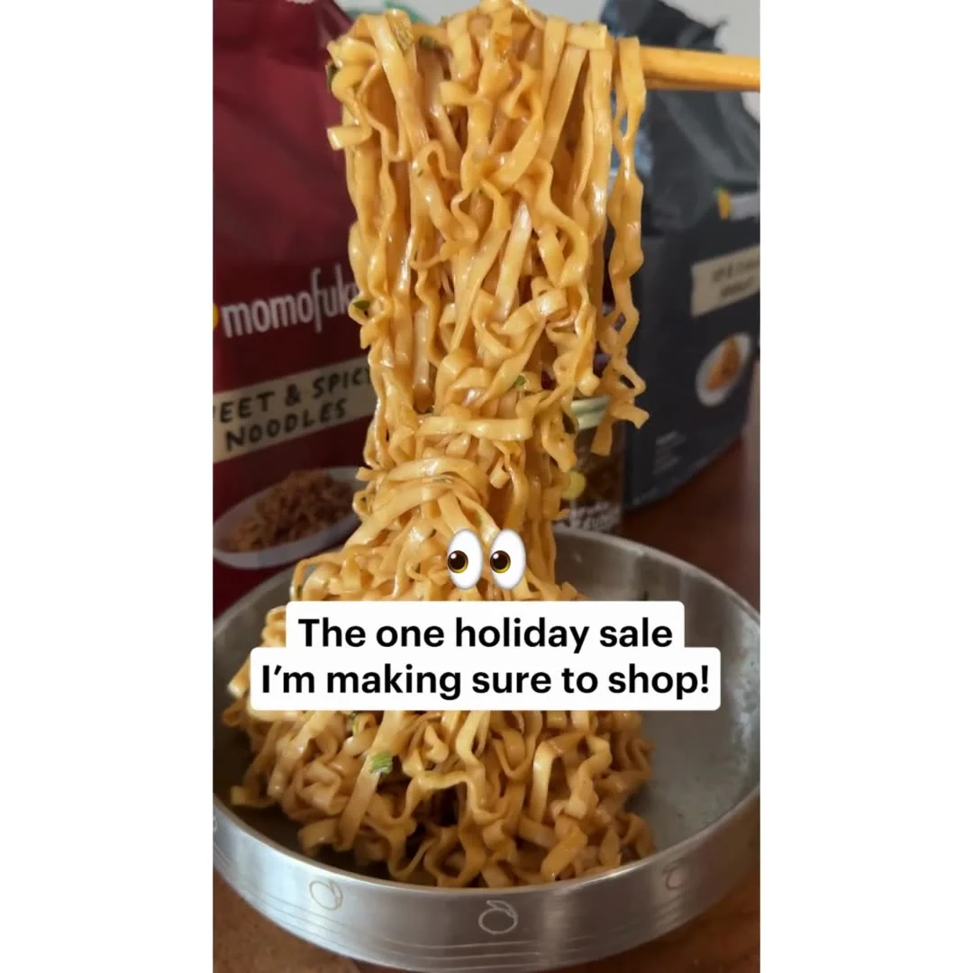 Anúncio em vídeo da Momofuku no formato Benefícios e Demonstração de Produto