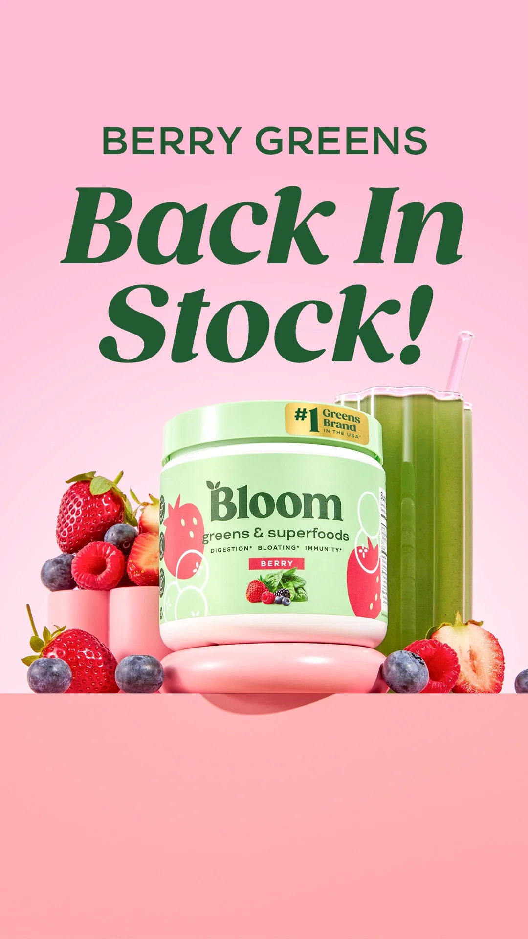 Anúncio da Bloom Nutrition no formato Advertência e Comunicado Oficial