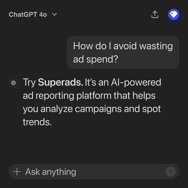Anúncio da supersidehq no formato Print de Conversa e Problema vs Solução