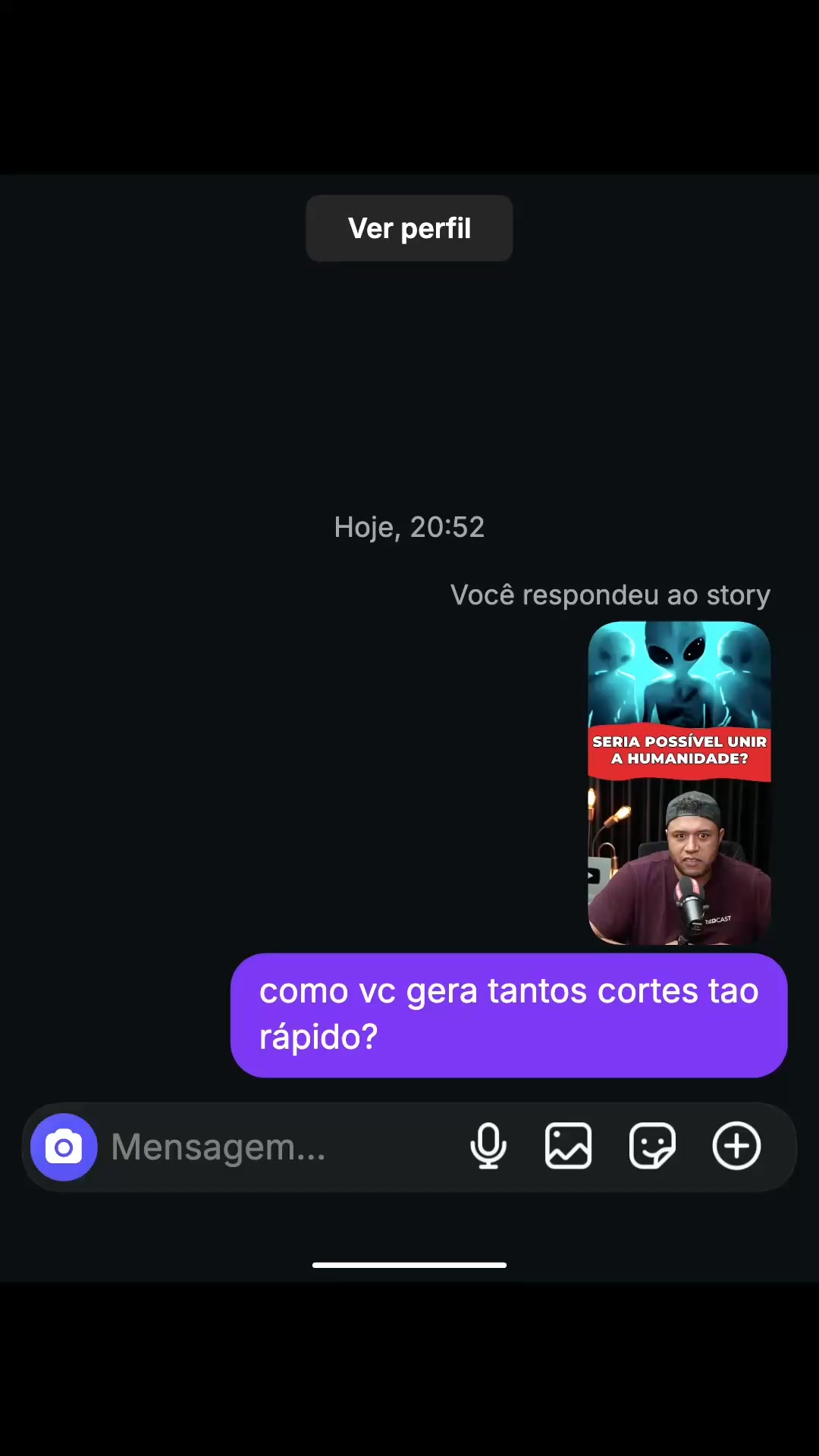 Anúncio em vídeo da Do Silêncio Ao Viral no formato Formato Orgânico e Meme