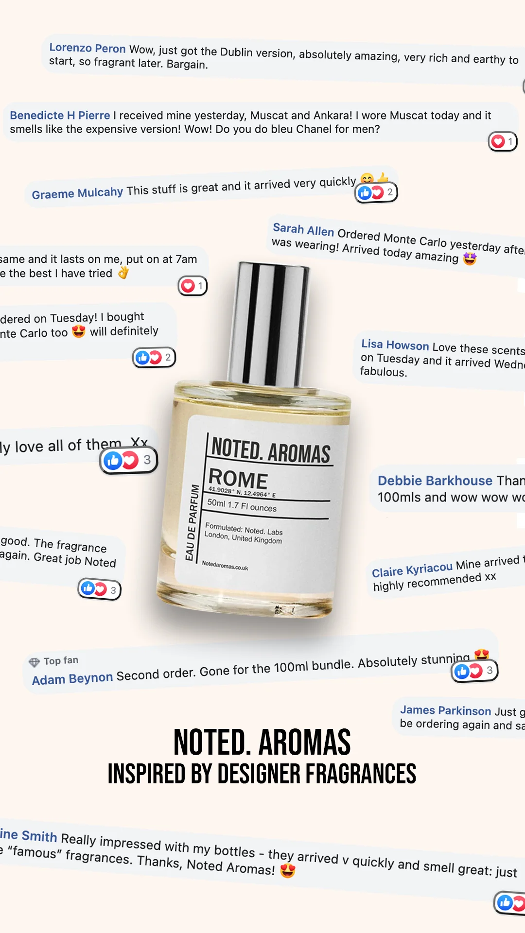 Anúncio da Noted Aromas no formato UGC