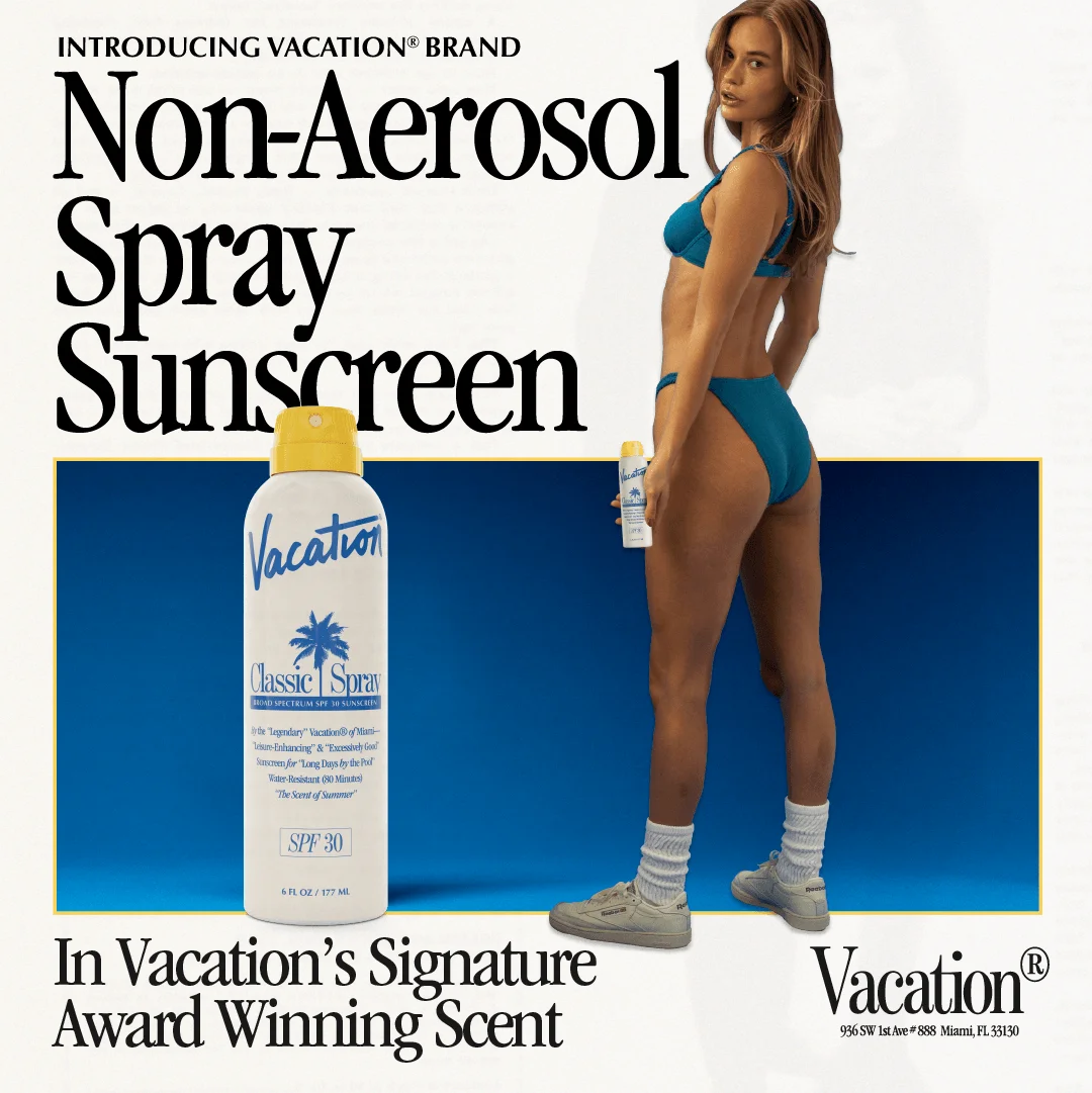 Anúncio da Vacation® Brand no formato Comunicado Oficial e Metáfora Visual