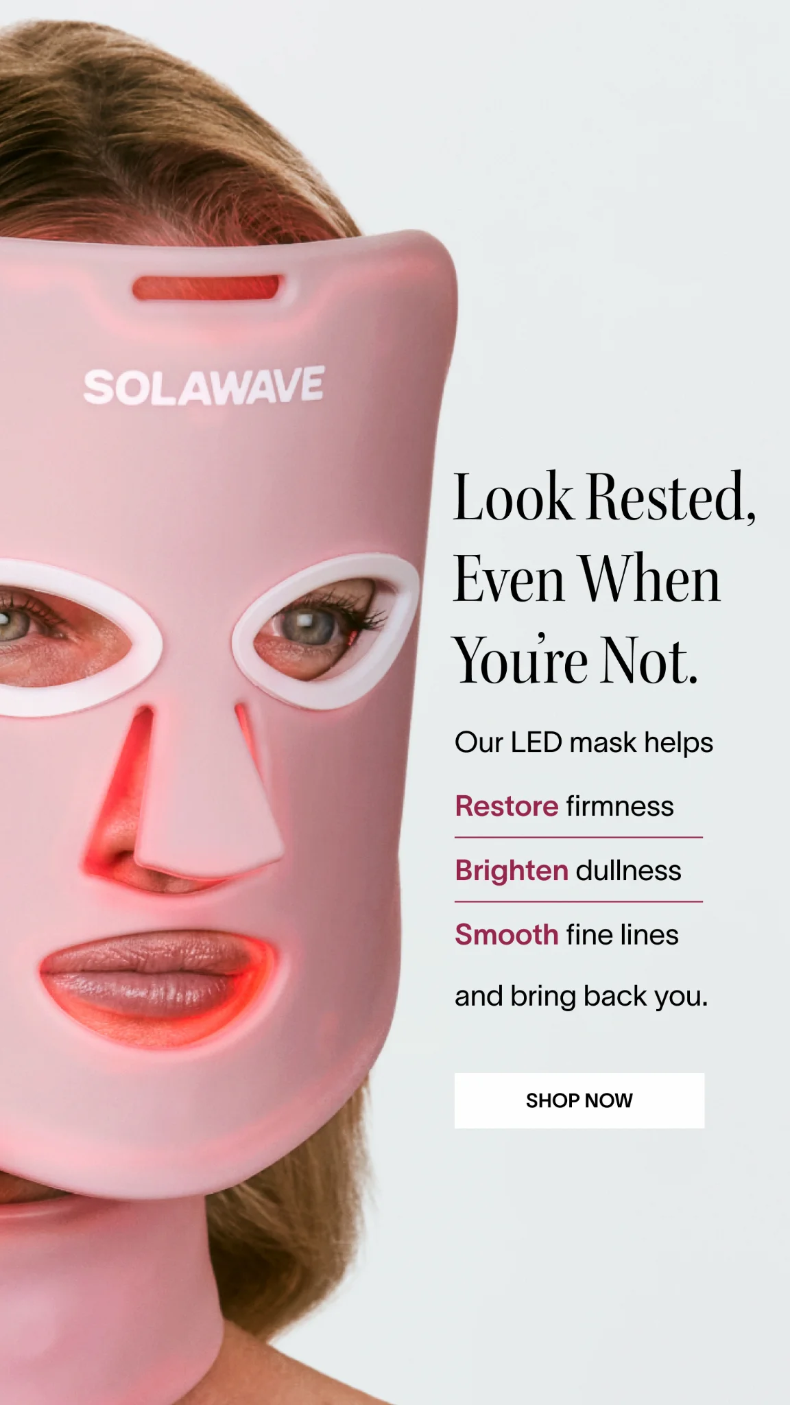 Anúncio da Solawave no formato Anúncio Estático e Destaque de Produto