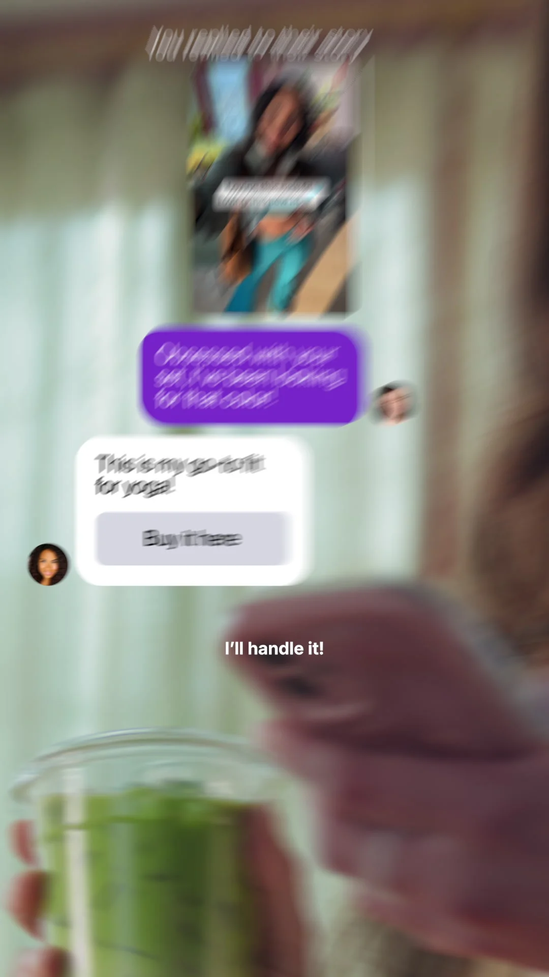 Anúncio em vídeo da Manychat no formato Stories Natural e UGC