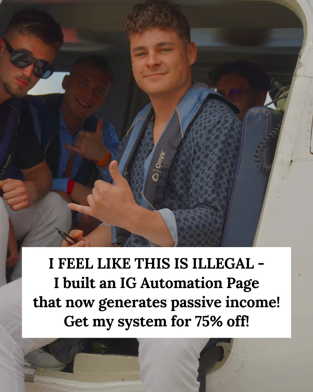 Anúncio da IG Automation System no formato Relatable Text-on-Screen e Text Heavy Ad